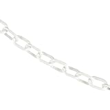 Mr. Chain Plastic Barrier Chain, White, 1-Inch Link Diameter, 25-Foot Length (10001-25)