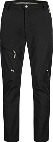 Deproc Herren Softshellhose Outdoorhose Trekkinghose STONECREST Pascal V Men Pantalones para Senderismo, Black, Normal para Hombre