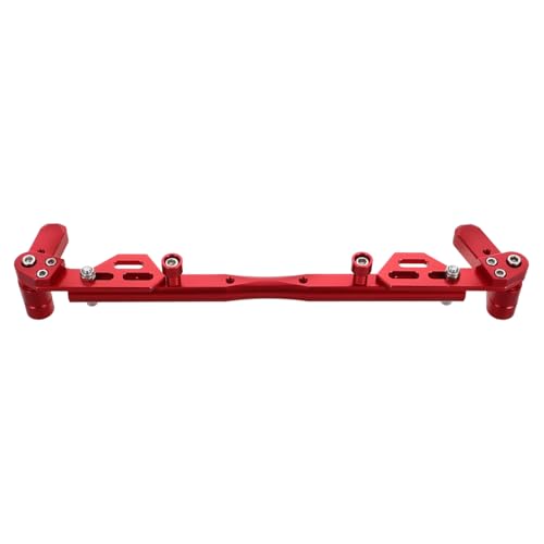 Barre d'équilibre de guidon rouge en aluminium : extension de vis polyvalente pour moto