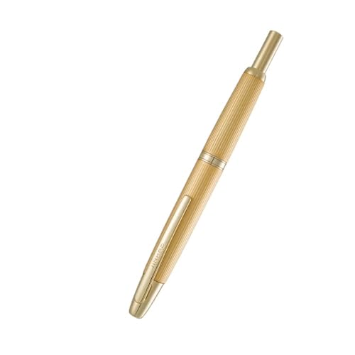 Stylo-plume rétractable EF pointe fine en métal argenté pour la papeterie scolaire