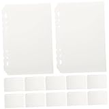 SAFIGLE 12 Stück Teiliges PP Trennblatt Transparent Satinierte Beschreibbare Registerblätter für...