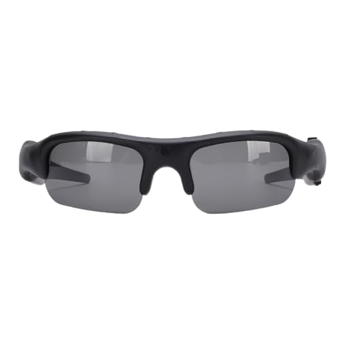 SENECESLI Sportkamera-Sonnenbrille, Intelligente Brillenkamera, HD 1080p-Videokameras 140° Weitwinkel, Kameras Schützende Polarisierte Gläser für Outdoor-Aktivitäten, Radfahren, Reisen,
