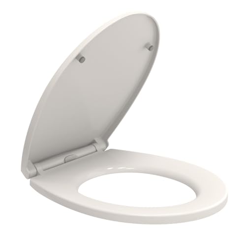Soft Close White Toilet Seat Quick Release for Easy Clean Oval Toilet Seat Standard Size Toilet Seat Durable Loo Seat Premium UF Material Top Fitting by AAN® - Image 2