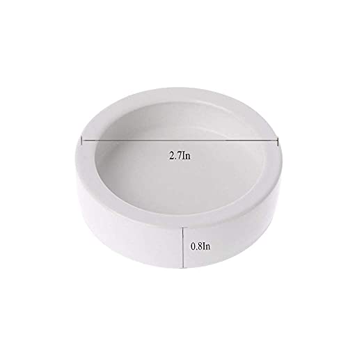 Tfwadmx 2 Pack Reptile Food Bowl, Mini Ceramic Water Feeder Bowl, Reptile Worm Feeding Dish for Lizard Turtle Bearded… - Image 8