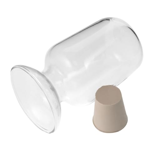 CIYODO Portable Glass Sample Bottle 125ml Empty Storage Bottle Cap for Lab Use