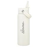 Gifts for New Mom After Birth, 24oz Insulated Water Bottle, Easy Slide Lid, Leak Proof, Keep Cold 24H, Stainless Steel with Straw, Mama Birthday Gifts, Mommy to Be Gift, Postpartum Gift for New Mama