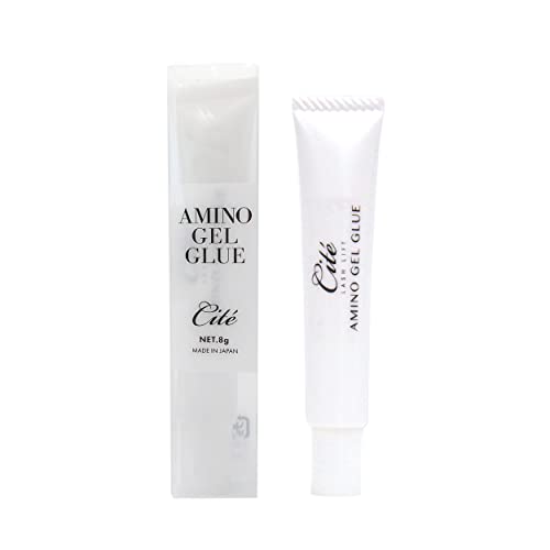 Cite Amino Gel Glue, Contains Amino Acids, Minimizes Damage, for Curling Natural Eyelashes, Glue, Contains Amino Acids, Made in Japan