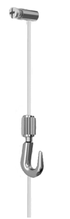 Marcs Arias Colgador FAST Nylon Plateado para Colgar Cuadros, 9 kg, Gancho, Plástico, Clavado