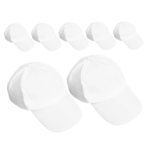 Casquettes blanches en coton réglables pour occuper les enfants sans écran
