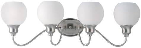 Maxim Ballord-4 Light Bath Vanity-31 Inches Wide by 9 inches high-Satin Nickel Finish