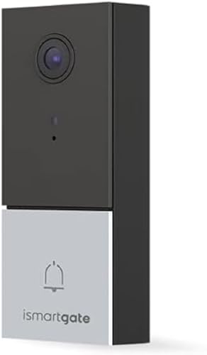ISMARTGATE 2K/4MP wasserdichte Video-Türklingel, Dualband-WLAN (2,4/5 GHz), Gesichts- und Bewegungserkennung, Nachtsicht, lokale Speicherung, Keine monatlichen Gebühren