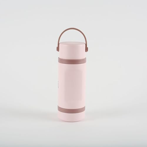 Image of Jili All-in-One Baby Bottle, Insulated Stainless Steel Bottle with Formula Container, Anti-Colic Nipple, and Leak-Proof Lid, Baby Essentials for Travel, BPA and Phthalates-Free, Rose, 8 oz.