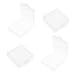 Heyiarbeit AAA Battery Organizer Box Battery Storage Case Battery Holder Storage for Carrying Battery Transparent 10Pcs