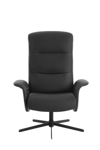 Hoclauho Relaxsessel mit Drehfunktion ergonomischer Fernsehsessel Schwarz für Wohnzimmer – Bild 5