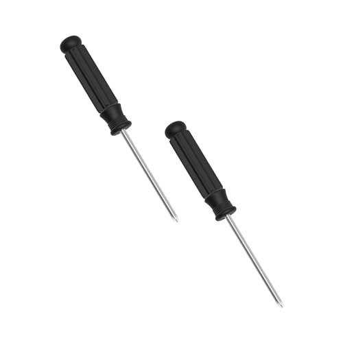 FOCMKEAS 2 Pcs Mini Phillips Screwdriver 2.5mm Cross Head 92mm Black
