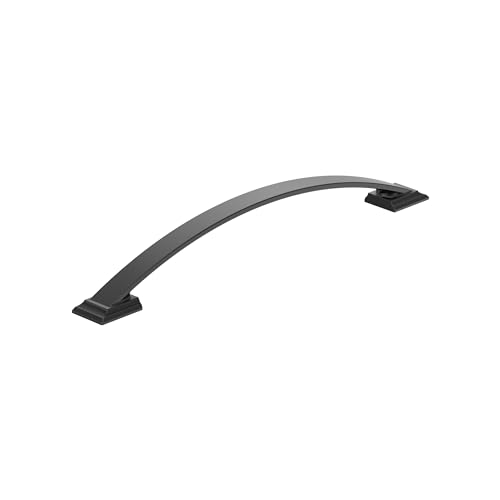 Image of Amerock Candler 8-13 /16 inch (224mm) Center-to-Center Black Bronze Cabinet Pull, BP29351BBR