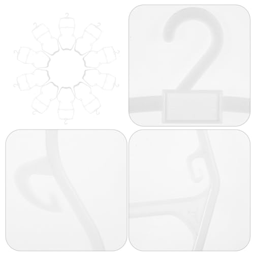 Cintres en plastique blanc gain de place magasin maillots de bain - 4