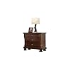 Baltimore transitional style 3 drawers nightstand with metal drawer knobs made with wood in dark walnut  urban country home decor