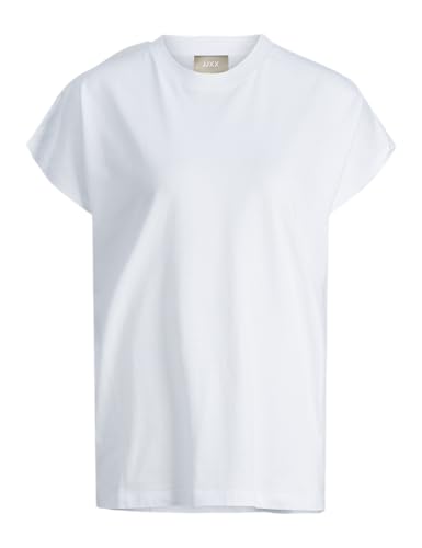 JJXX Jxastrid SL Boxy Every tee Noos Camiseta, Blanco Brillante, L para Mujer