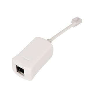 DSL Filter for Landline Phone DSL Modem Phone Filter Adapter RJ11 Splitter Male to Female ADSL Cable for Interference Static Noise Blocker ADSL in-line Filters for Fax Answering Machine Line Splitter