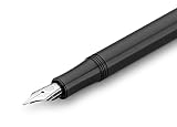 Kaweco LILIPUT pióro wieczne czarne I ekskluzywne aluminiowe pióro wieczne do wkładów atramentowych, łącznie z metalowym pudełkiem w stylu retro, 12,5 cm, szerokość stalówki: B (szerokość)