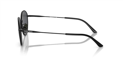 GIORGIO ARMANI Man Sunglasses Matte Gunmetal Frame, Dark Grey Lenses, 53MM2