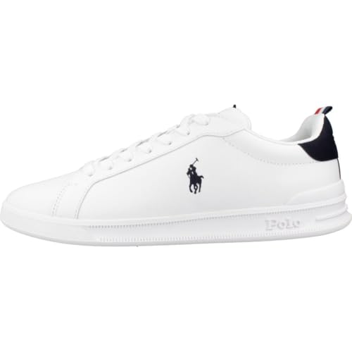 Polo Ralph Lauren Para Homem. 809860883003 Heritage Court Ii Sapatos De Couro Branco (43), Plano, CordãO, Casual - 2
