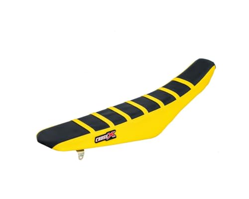 Housse de selle CrossX pour Suzuki RMZ 450 et 250 noir et jaune