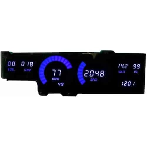 Intellitronix DP1407B LED Digital Dash Kit 1978-1988 Olds Cutlass Blue Includes