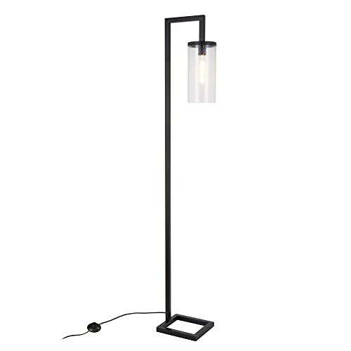 Image of Henn&Hart 67 inch Modern 1-Light Floor Lamp, Black