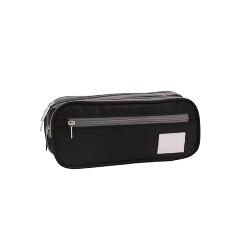 Estuches Estuche for lápices de Gran Capacidad, Bolsa for bolígrafos Multifuncional con Cremallera, Suministros de papelería, for Adolescentes y Estudiantes pequeño(Noir)