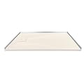 Transolid FZS6336-32 63-in L x 35.5-in W Zero Threshold End Drain Shower Base, Cameo