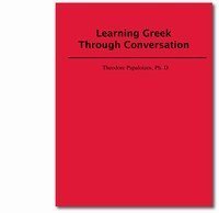 Learning Greek through Conversation 0932416411 Book Cover