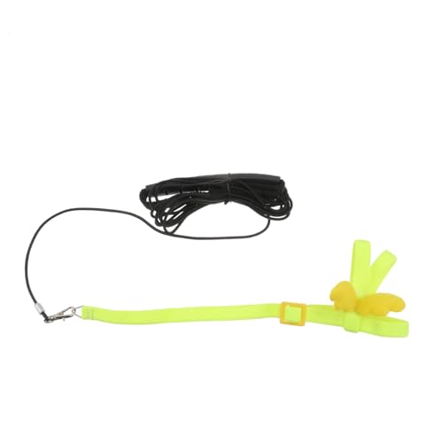 Toddmomy Bird Harness Leash 0.8cm Wide Flying Rope for Lovebird Small Bird 2m Length -chewable Nylon Safe for Outdoor Training