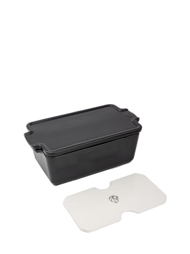 Ceramic Terrine With Press, Slate, 600 to 700 g