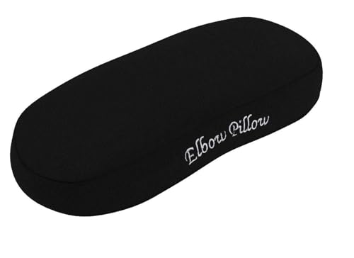 Elbow Pillow --- Jumbo Memory Foam Arm Rest Office Chair Arm Computer Pads - Universal Cushion Covers for Armrest and Elbow Relief (2 Pad Set)