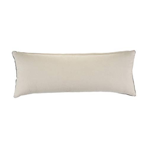 Lr Home Embroidered Throw Pillow, 1 Count (Pack Of 1), Frost Gray/Cream #TOP4