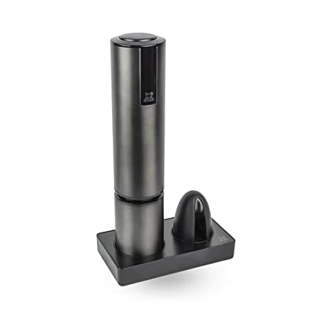 PEUGEOT - Elis Touch - Wiederaufladbarer elektrischer Korkenzieher aus Edelstahl und ABS + Ladestation Cover