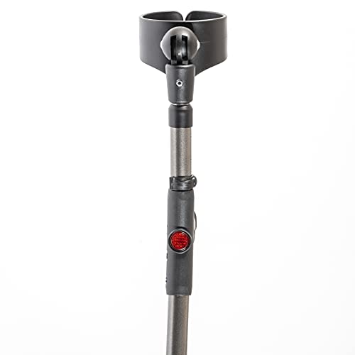 Image of Ossenberg Closed Cuff Ergo Soft-Grip Forearm Crutches Pair (Metallic Grey)