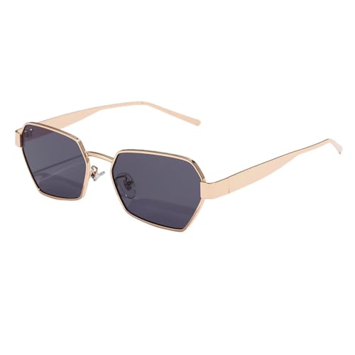 Lunettes de soleil pour femmes UV400 à monture métallique chic