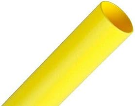 Polyolefin HeatShrinkable Tube Length 2 Meters Heat Shrink Cable Sleeve Size 6mm Dia and Color - Yellow