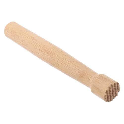 IWOWHERO Wooden Cocktail Muddler con Mango Antideslizante Exprimidor Manual para Limón y Triturador de Frutas Accesorio Multifuncional para Bar Casa y Cócteles Mojito