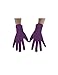 Seeksmile Adult Lycra Spandex Gloves (Free Size, Purple)