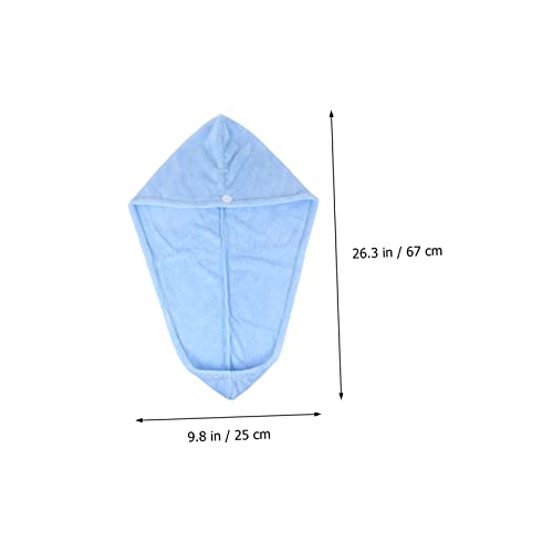 STAHAD Chapéu De Cabelo Seco De Lã Coral 3 Peças Turbante De Cabelo Seco Toalha De Microfibra Para C