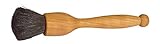 Redecker Dust Brush with Goat Hair Bristles and Oiled Beechwood Handle, 5-1/8-Inches, Black