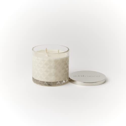 Gold Canyon™ - Candy Cane Crunch Scented Candle, Three-Wick, Heritage Diamond-Cut Glass Jar, New & Improved Look 2022 #TOP1