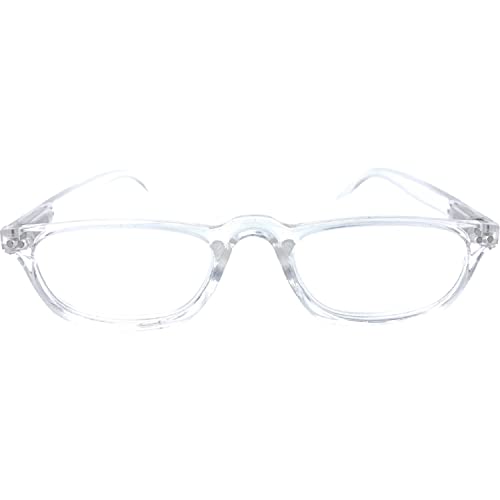 Incredible Bargains The Magnolia Rectangle Half Frame Reading Glasses, Half Rim Readers + 2.75 Clear