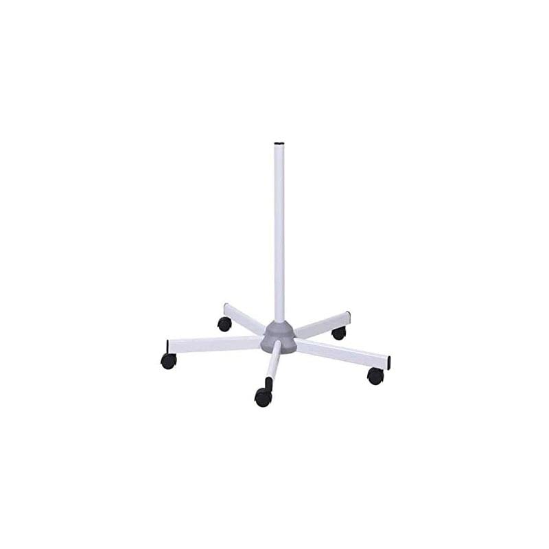 Soporte pie de lampara Lupa de 5 Brazos. Metalico con Ruedas. Gran Estabilidad
