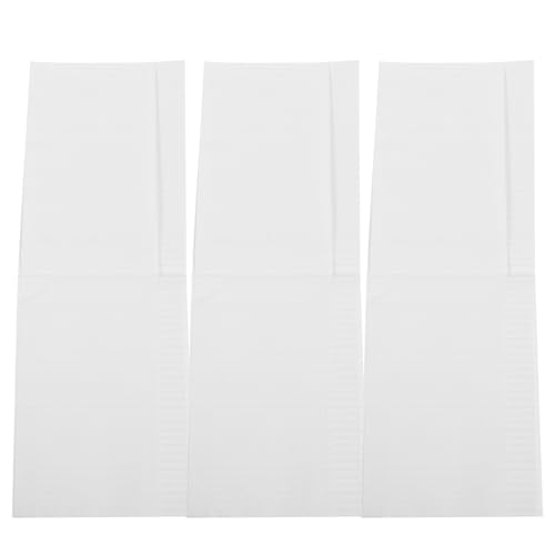 Bavoirs dentaires contre les salissures de fluides, lot 125 pièces tissu blanc jetable