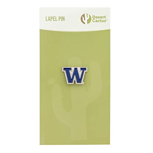 Image of Desert Cactus University of Washington Lapel Pin UW Huskies Made of Metal for Formal Wear, Bag and Hat Jewelry, and Tie Tack (Pin 1)